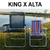 Cadeira Alumínio com PORTA COPO TÉRMICO King Preta Zaka Super Resistente 140 KG - ZAKASHOP - Cadeiras Reforçadas Zaka
