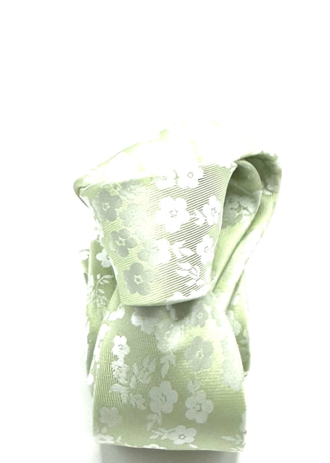 Gravata Slim Fiori Verde Claro - comprar online