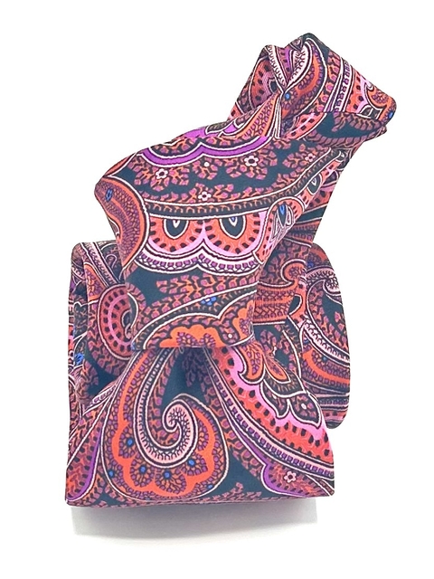 Gravata Twill Damascata Rosa Pink - comprar online