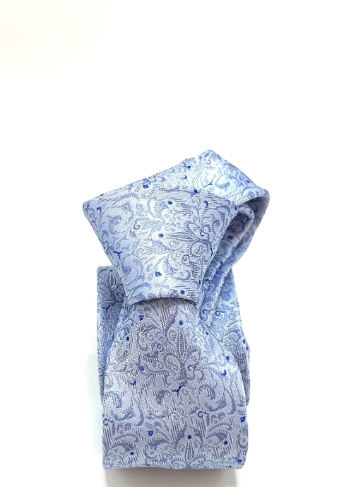 Gravata Slim Giglio Damascato Celeste - comprar online