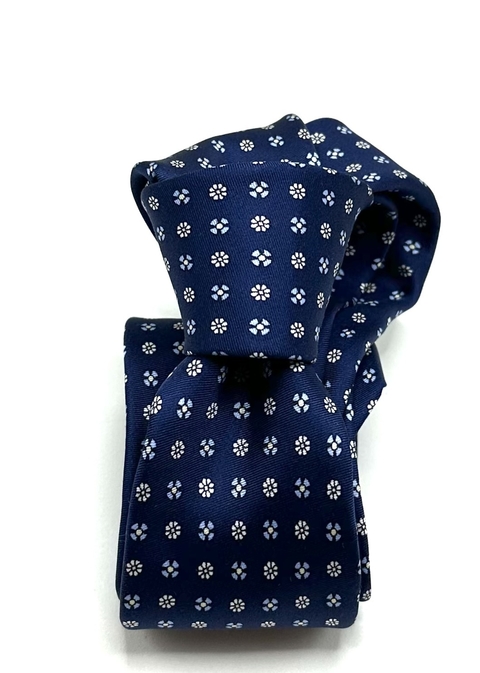 Gravata Slim Twill Pavia Azul Marinho Celeste - comprar online