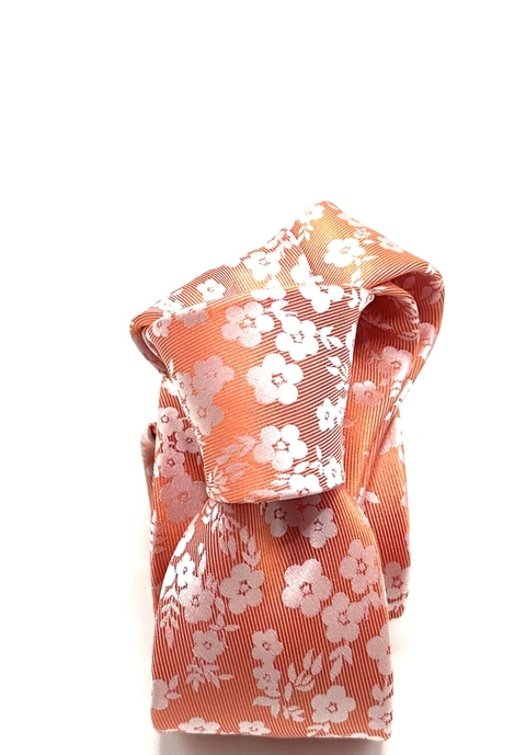 Gravata Slim Fiori Laranja - comprar online