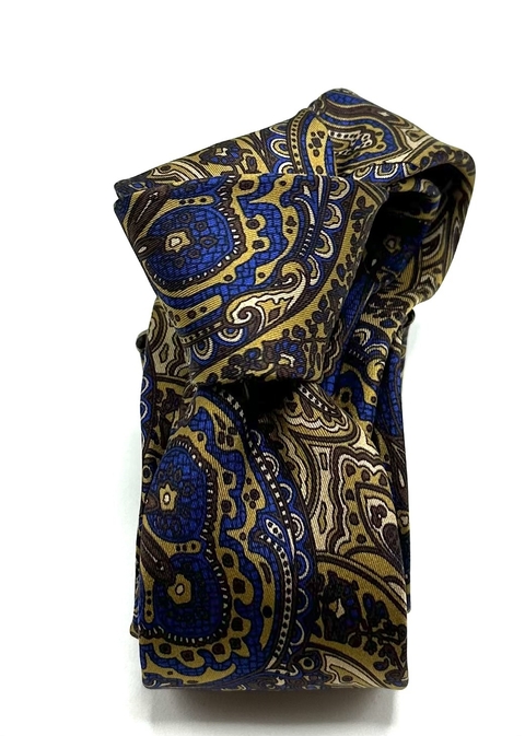 Gravata Slim Twill Damascata Marrom - comprar online