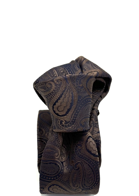Gravata Slim Paisley Marrom - comprar online