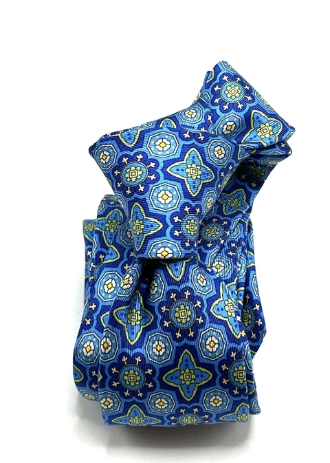 Gravata Slim Twill Medaglione Azul - comprar online