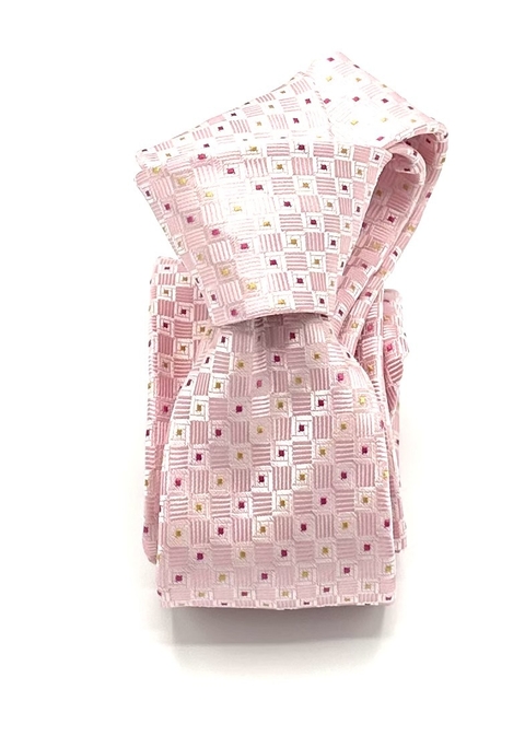 Gravata Slim Quadretti Rosa - comprar online