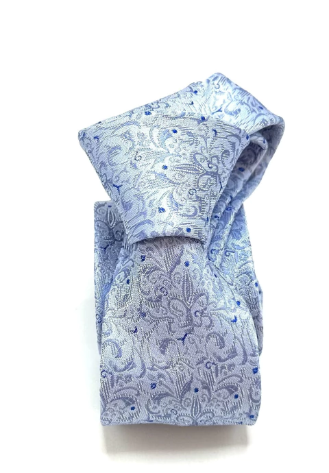 Gravata Slim Giglio Damascato Celeste - comprar online