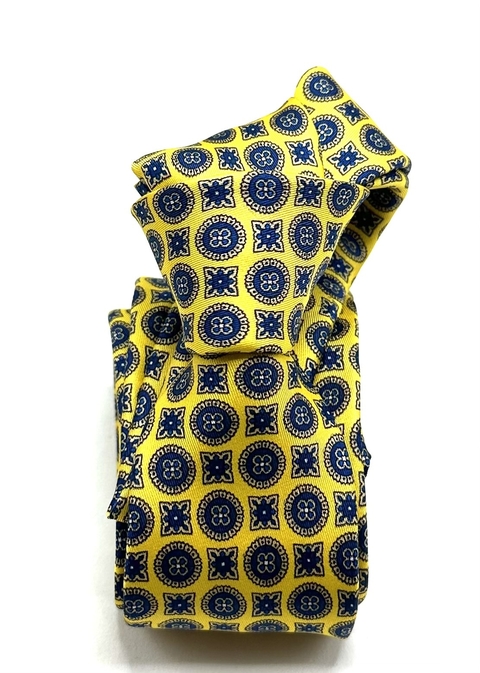 Gravata Slim Twill Brancaccio Amarela - comprar online