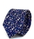 Gravata Slim Twill Fiori Azul Marinho