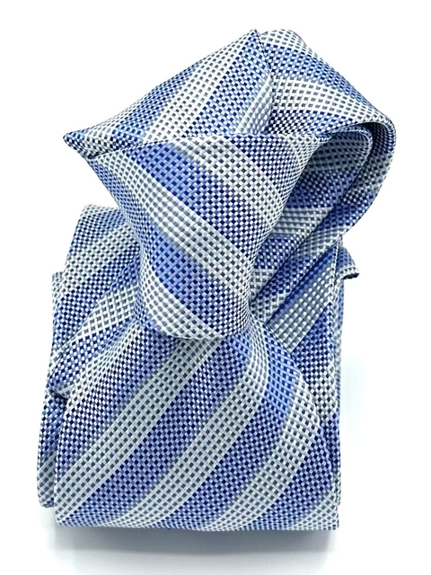 Gravata Listrada Azul Claro - comprar online