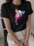 Remera DTF (ALGODON) Arcoíris Mariposa (Mujer)