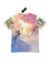 Camisa de torcedor masculina do Japão com estampa de personagens de anime e design colorido.