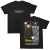 Camisa oversized preta com estampa do personagem Chikamaru e logo do Botafogo, destacando o estilo street wear.