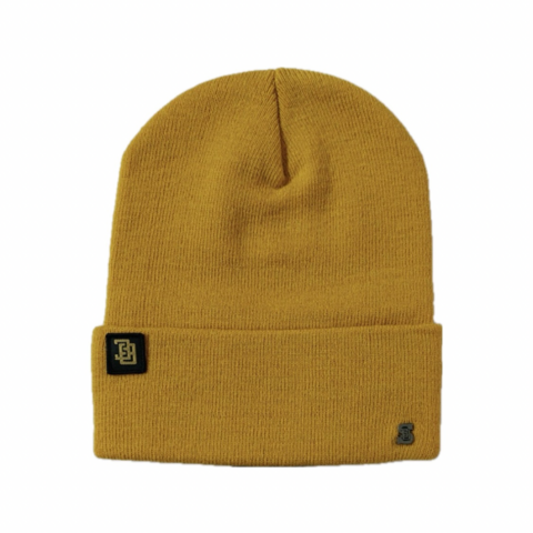 Gorro Tejido Doble (Mostaza)