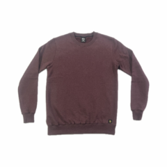 Buzo Cuello Redondo, Bordo Melange (Liso) en internet