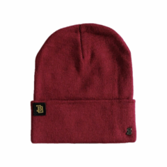 Gorro Tejido Doble (Bordo)