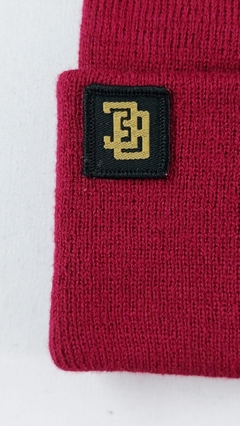 Gorro Tejido Doble (Bordo) - comprar online