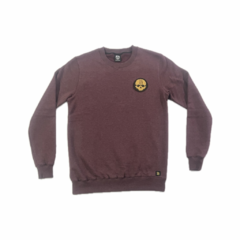 Buzo Cuello Redondo, Bordo Melange (Liso)
