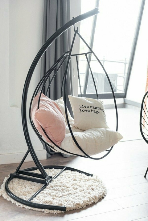 Hamaca Gota Negra + Almohadon Trapecio