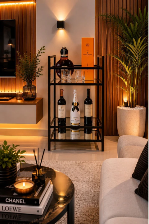 Mini Bar Rectangular Cuadrado