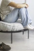 Almohadon Puff de Rustico tapicero GRIS - comprar online