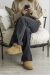 Almohadon PUFF de Tela de exterior NATURAL - comprar online