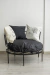 Almohadon PUFF de Tela de exterior NEGRO