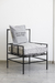 Almohadon Puff Cuadrado Pana Gris