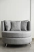 Sillón tapizado Rustico Gris MOON - comprar online