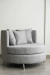 Sillón tapizado Rustico Gris MOON - tienda online