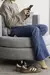 Sillón tapizado Rustico Gris Claro MOON en internet