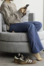 Imagen de Sillón tapizado Rustico Gris MOON