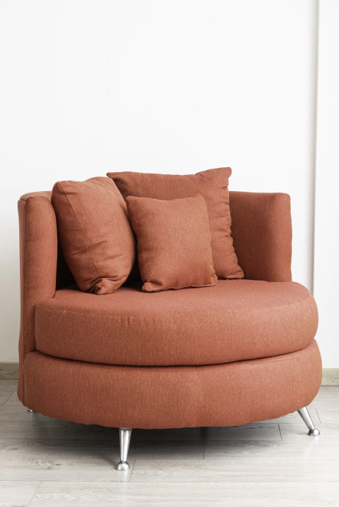 Sillón tapizado Rústico Rojo MOON - comprar online