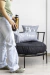 Almohadon Puff Lienzo Negro - comprar online