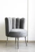 Sillón tapizado Pana Gris oscuro OSTRA en internet