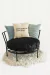 Almohadon PUFF de Tela de exterior NEGRO - ESPACIO 682