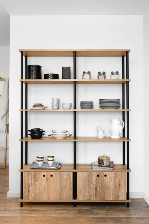 Biblioteca 2 Modulos con puertas - comprar online
