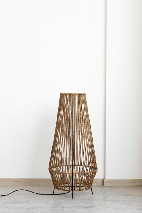 Lampara de pie ACAPULCO MARRON