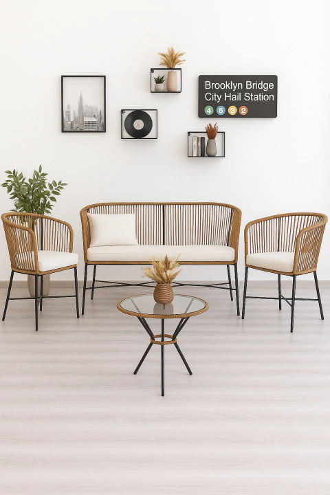 Combo Living Gervasoni Doble con Almohadones de Alta Densidad Interior - comprar online
