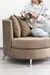 Sillón tapizado pana Marron MOON - - comprar online