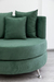 Sillón tapizado pana Verde Beneton MOON - - comprar online