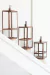 Fanal Farol DE METAL Kit Por 3 Fanales 60 cm + 50 cm + 40 cm De Alto -OXIDO-