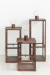 Fanal Farol DE METAL Kit Por 3 Fanales 60 cm + 50 cm + 40 cm De Alto -OXIDO- - comprar online
