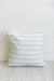 Almohadon De Lienzo 45 Cm x 45 Cm RAYAS FINAS CELESTE