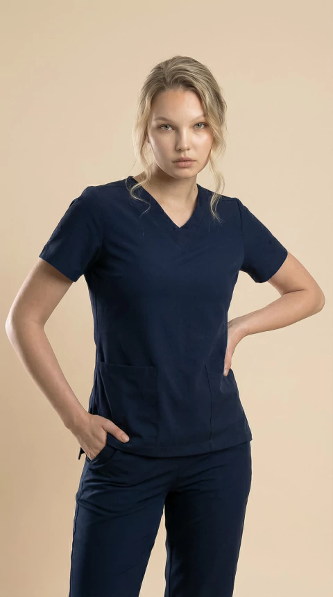 Scrub Essencial Feminino - Marinho