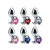 Plug Anal Metal com Pedra Cravejada Coração - Sx - Secret XShop
