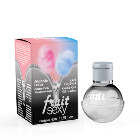 Oral Fruit Sexy Gel Beijável Algodão Doce 40ml - Intt Cosméticos