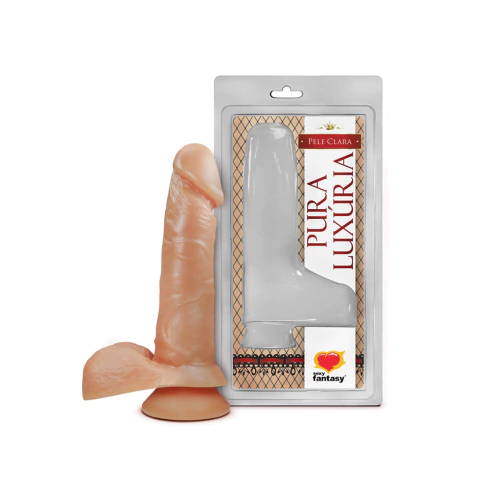 Prótese Realística com Testículo e Ventosa Diversos Tamanhos