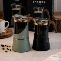 CAFETERA MOKA SAKURA NORDIK TERRA VERDE 6 POCILLOS en internet