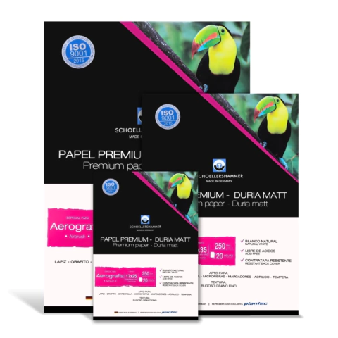 Block Papel premium - Duria Matt 250g- Plantec